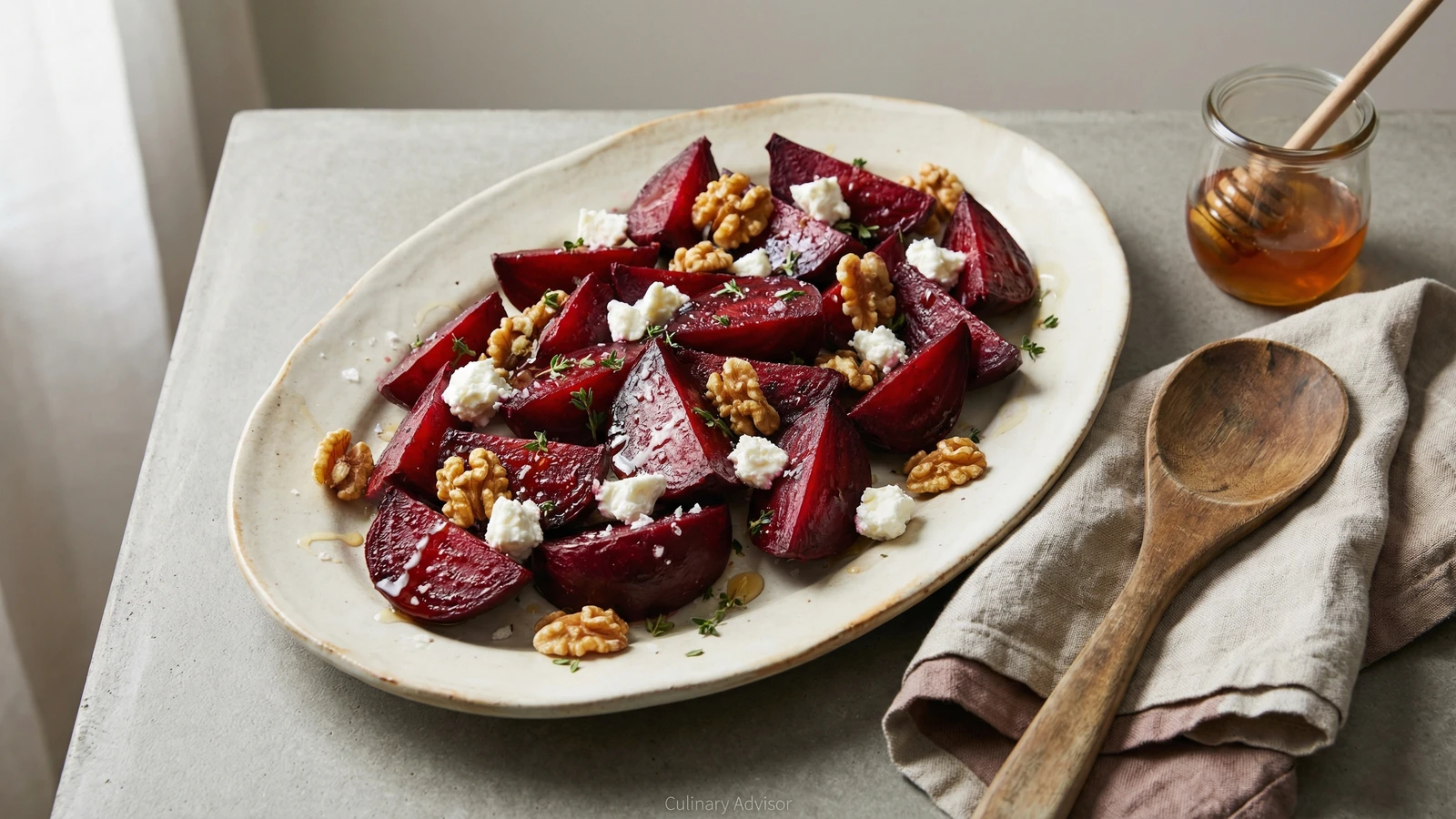 Roasted Beets with Goat Cheese