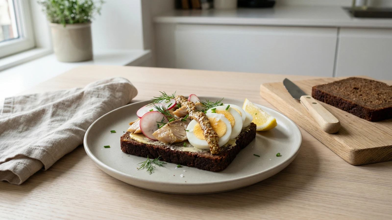 Roget Makrel paa Rugbrod