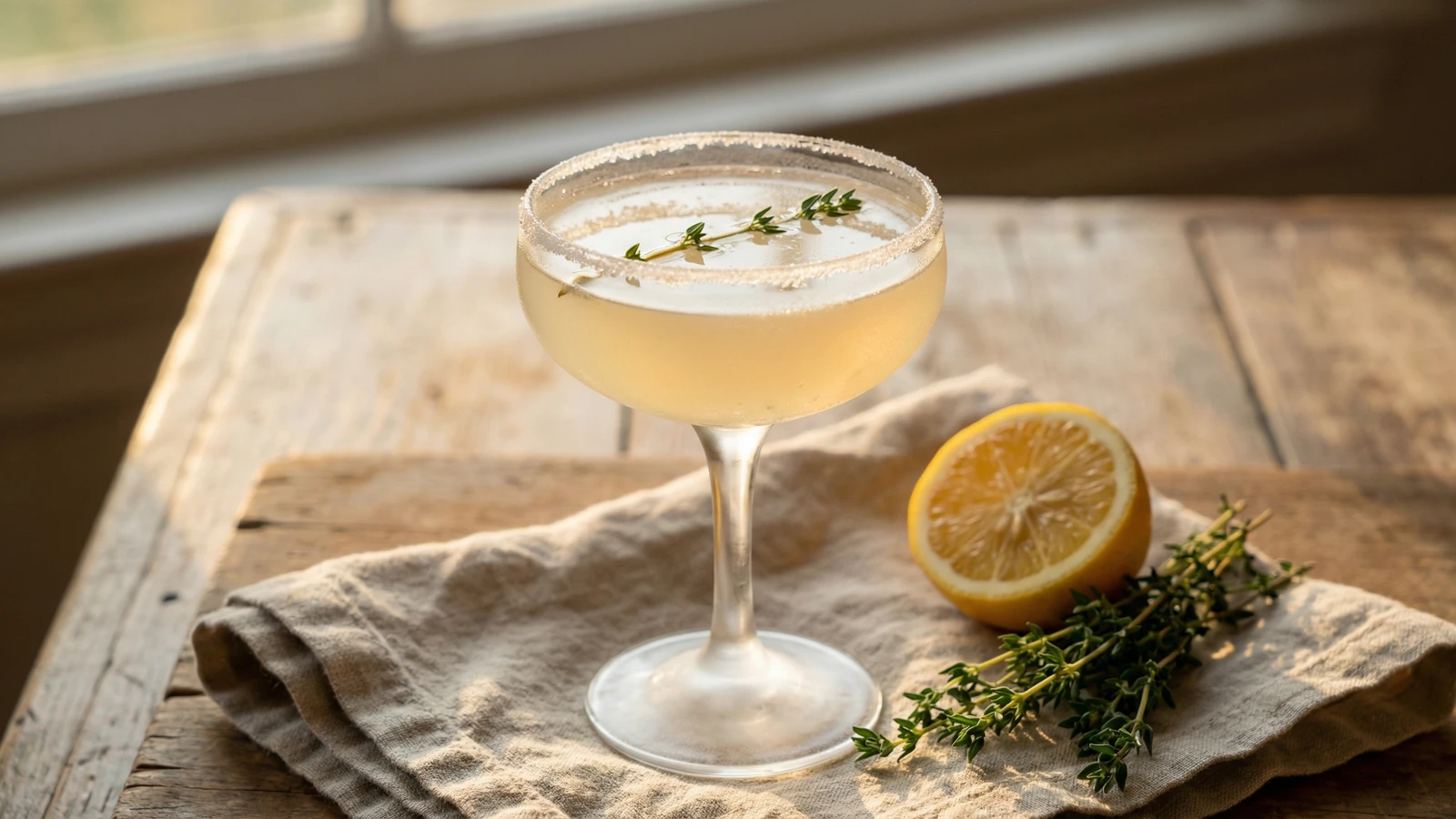 Meyer Lemon Drop with Garden Thyme