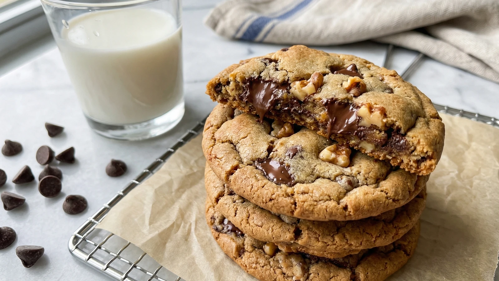 Chocolate Chip Walnut Cookies