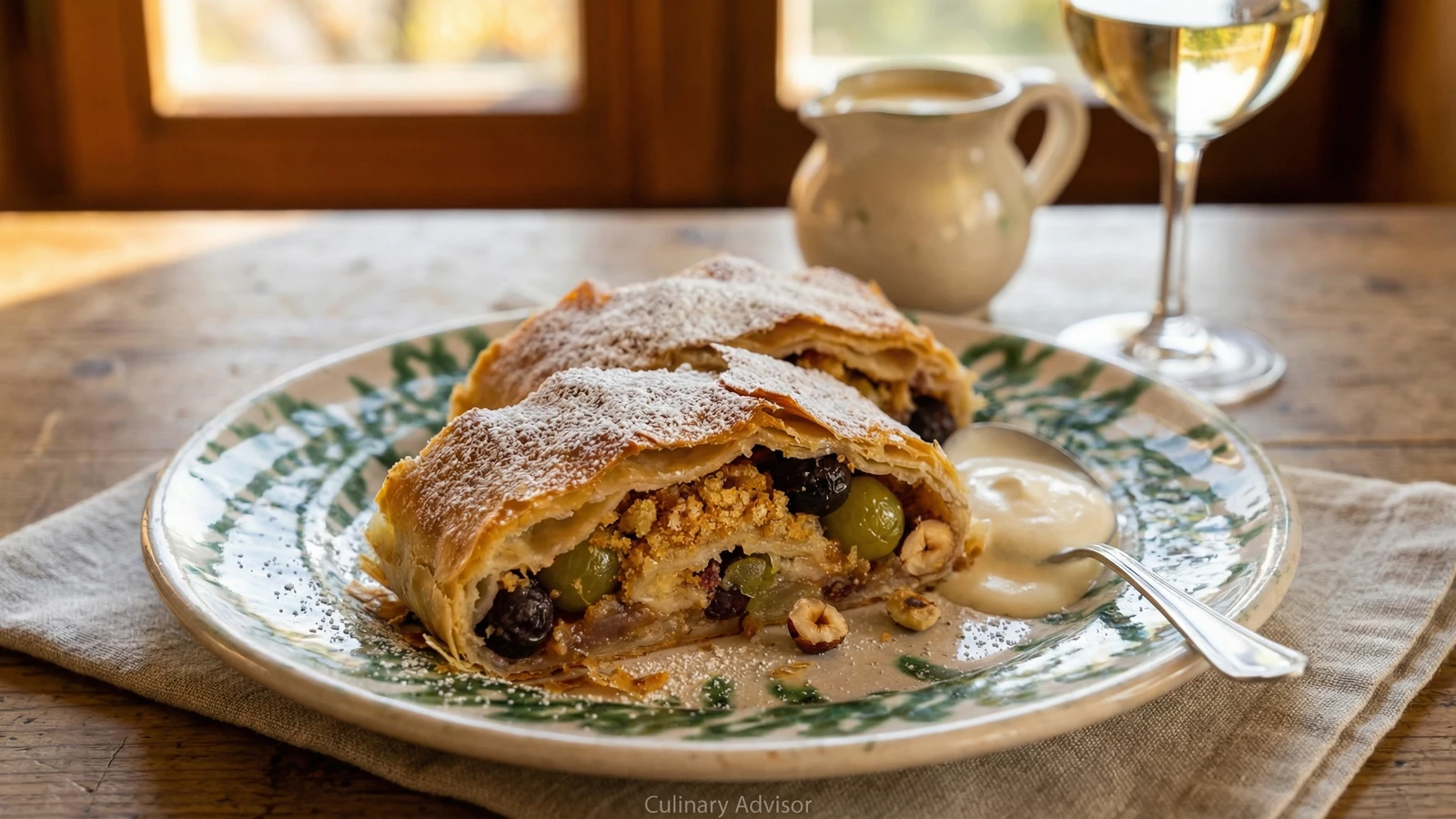 Alt-Wiener Weintraubenstrudel (Old Viennese Grape Strudel)