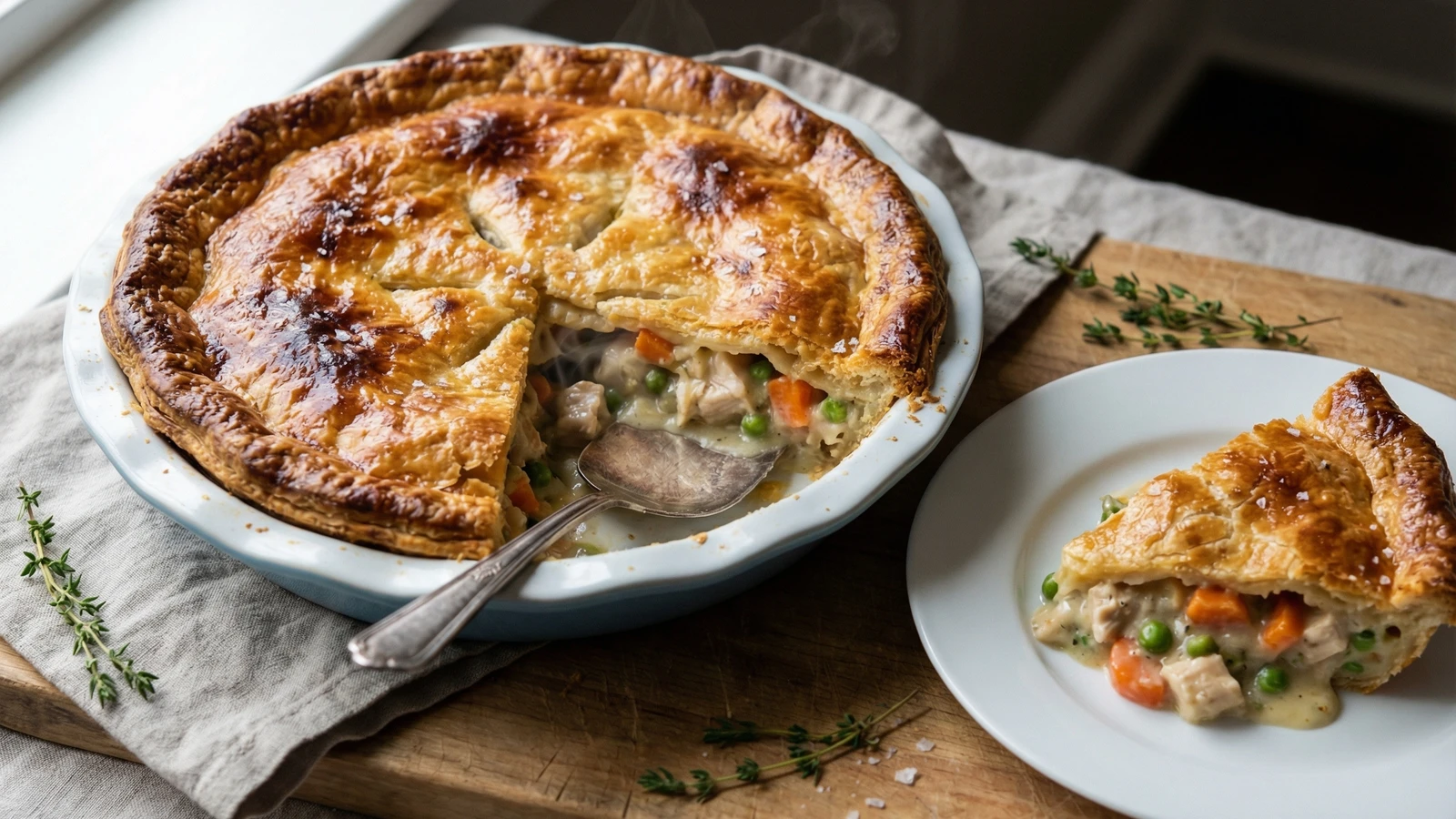 Chicken Pot Pie with Flaky Butter Crust