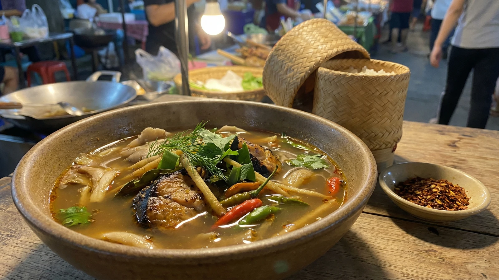 Smoked Fish Sour Soup (Tom Khlong)