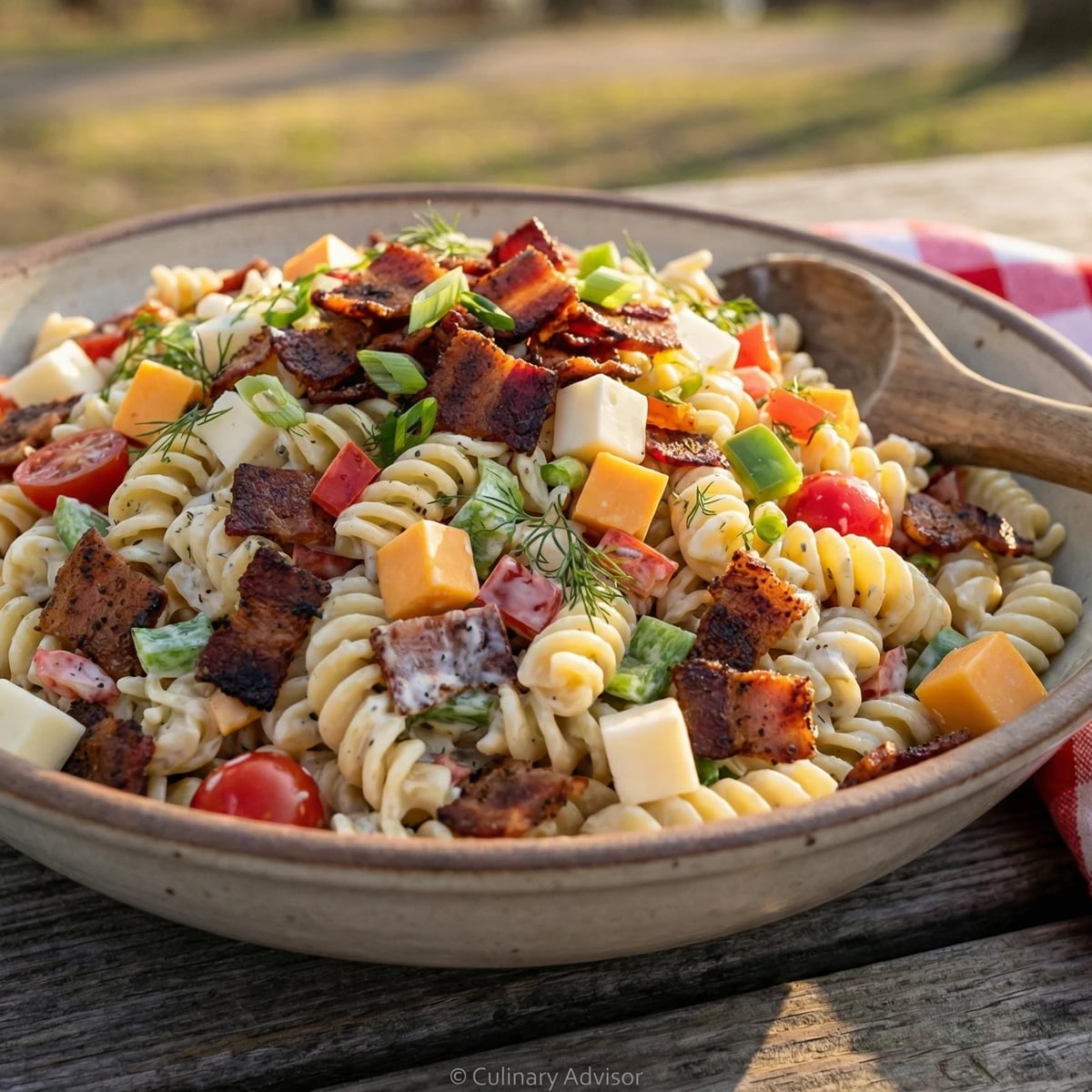 Bacon Ranch Pasta Salad