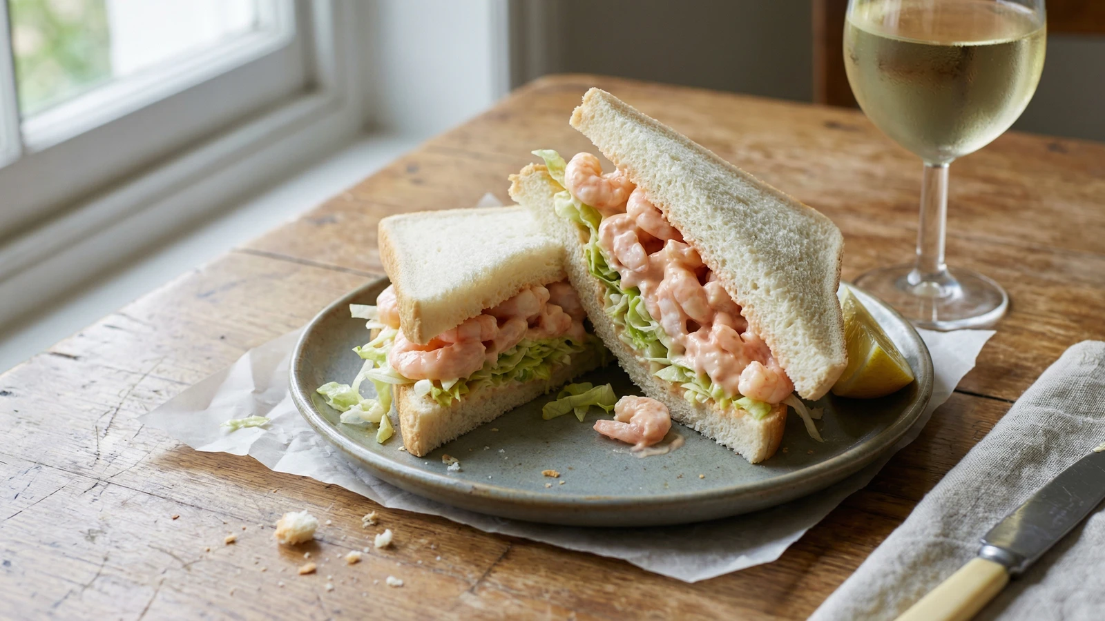Prawn Marie Rose Sandwich