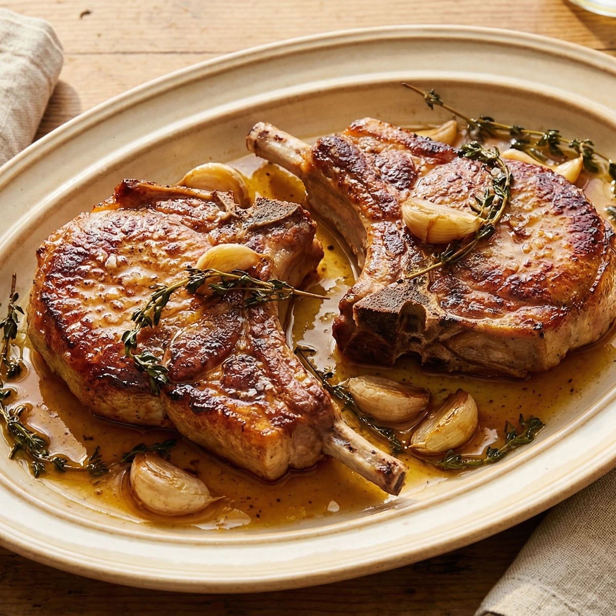 Garlic Butter Pork Chops