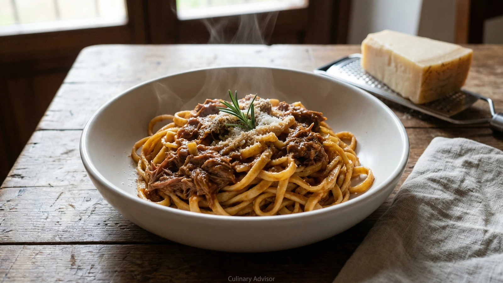Maccheroni alla Chitarra con Ragù d'Agnello
