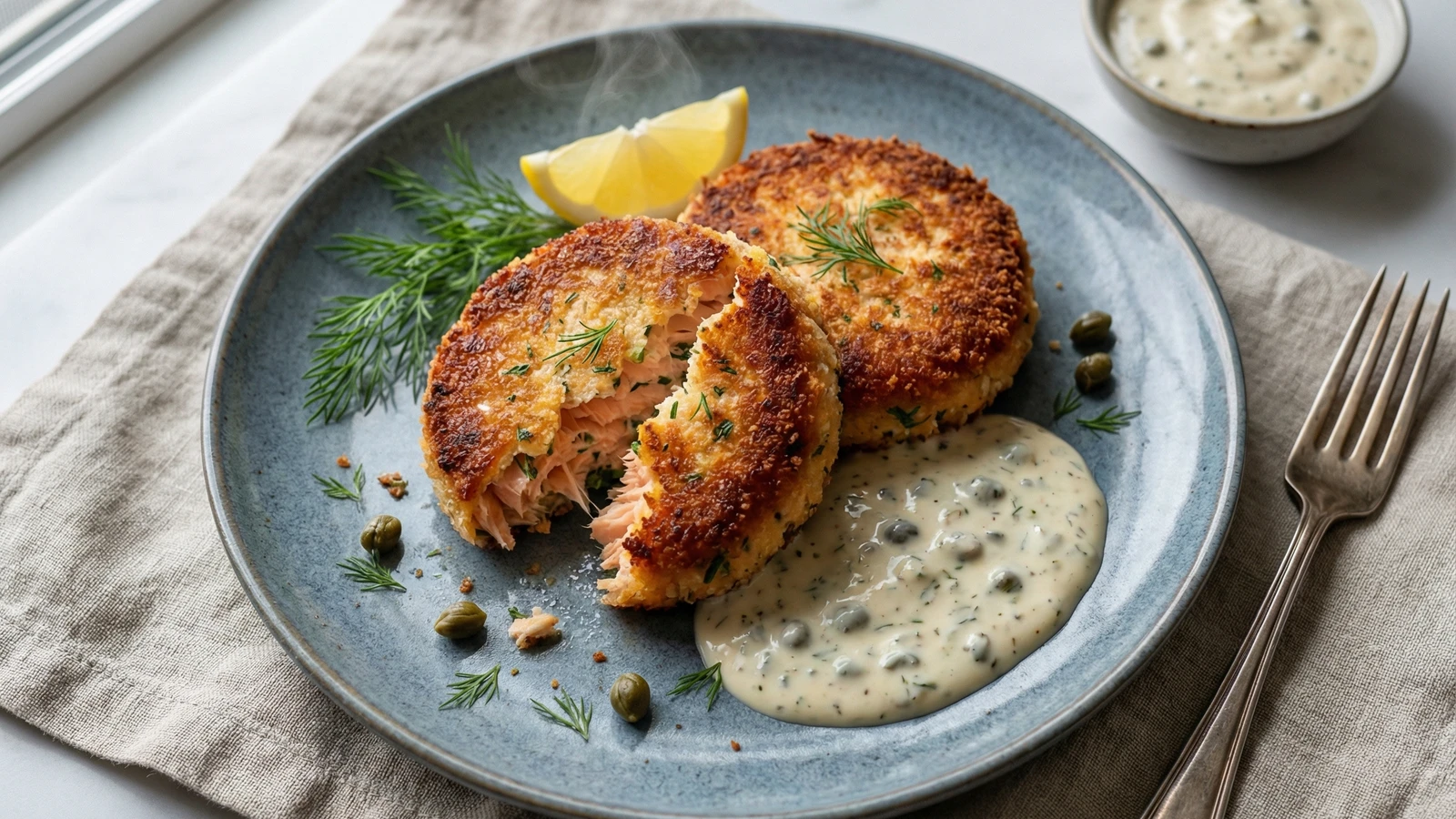 Salmon Cakes with Remoulade