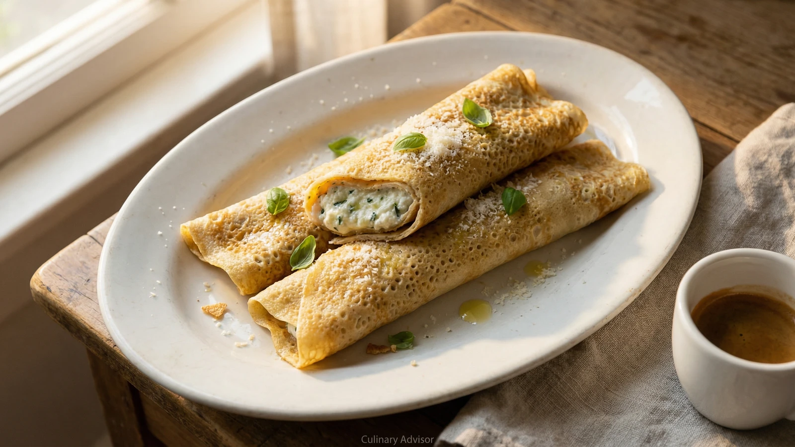 Crespelle con Ricotta ed Erbe