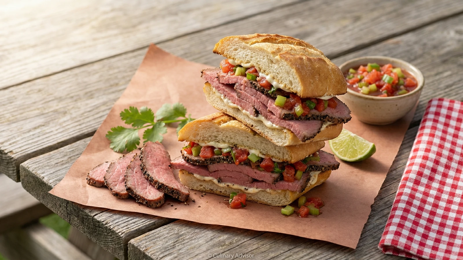 Santa Maria Tri-Tip Sandwich