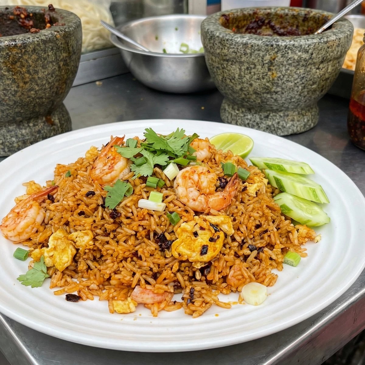 Chili Jam Fried Rice (Khao Pad Nam Prik Pao)