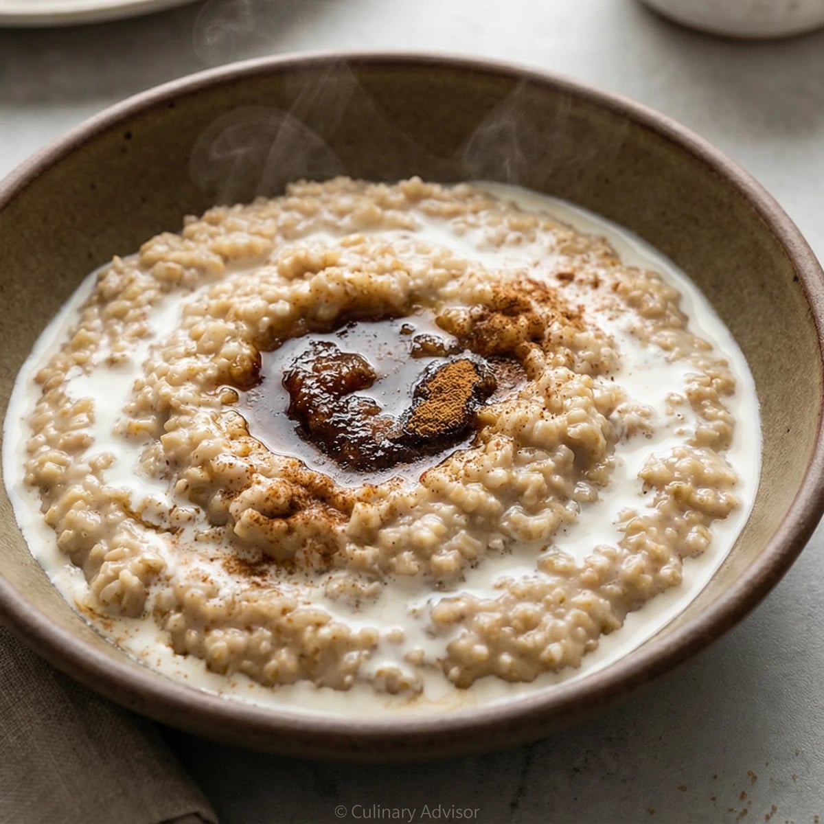 Steel-Cut Oatmeal with Brown Sugar