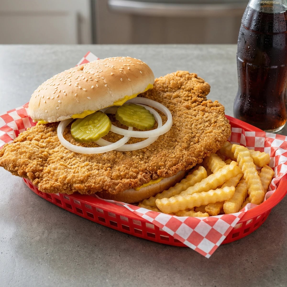 Breaded Pork Tenderloin Sandwich