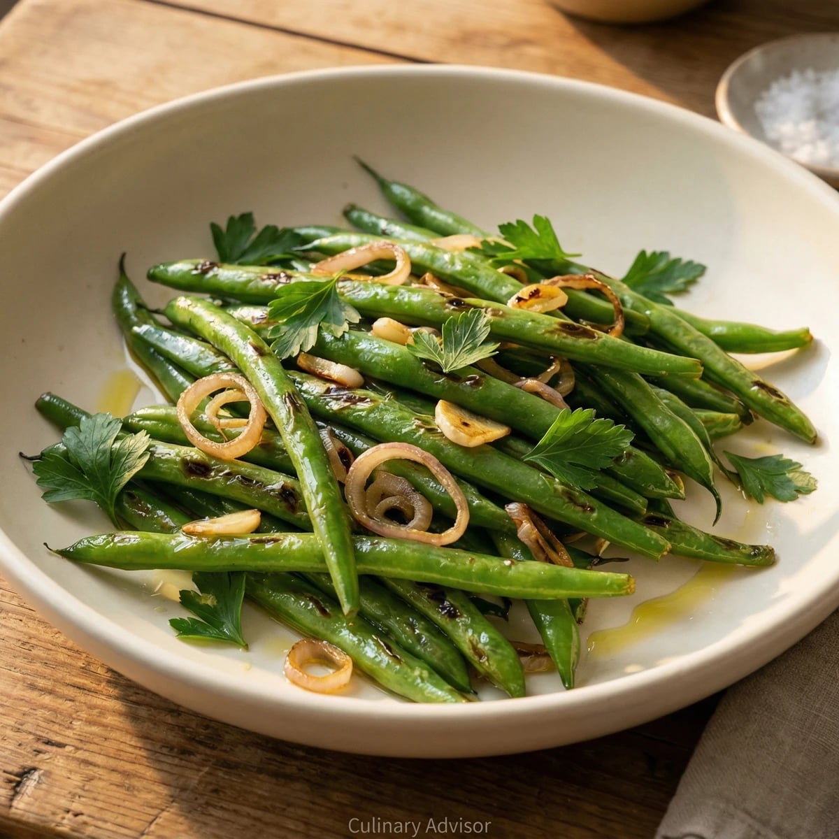 Romano Beans with Shallots