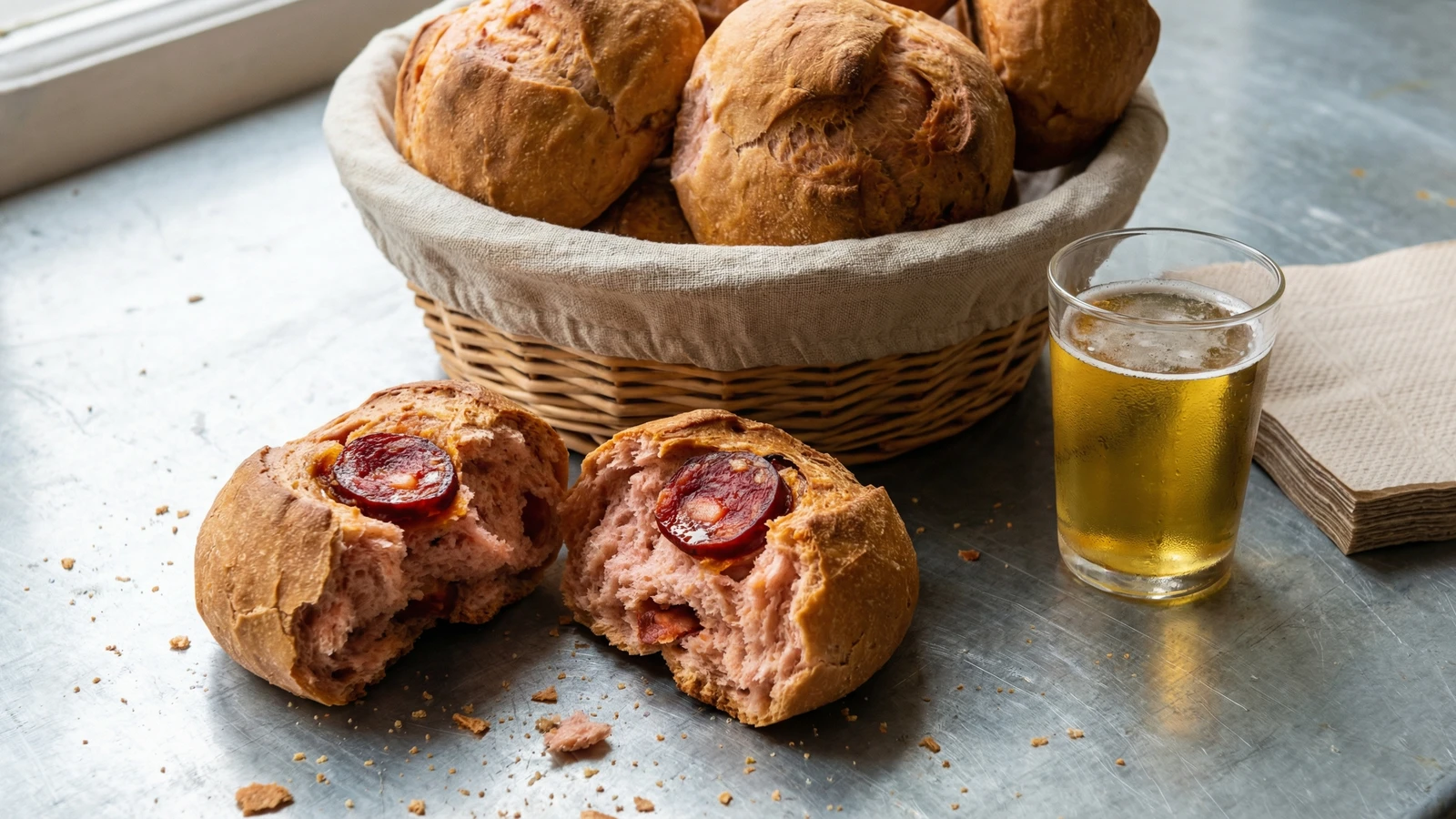 Pão com Chouriço