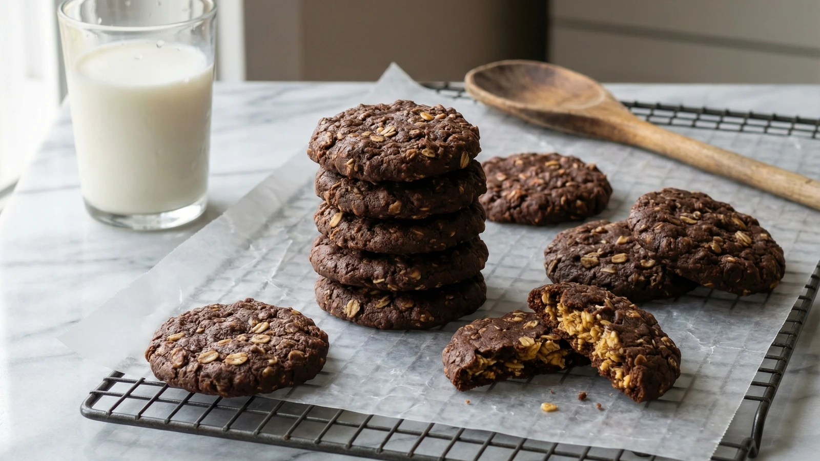 No-Bake Chocolate Peanut Butter Cookies