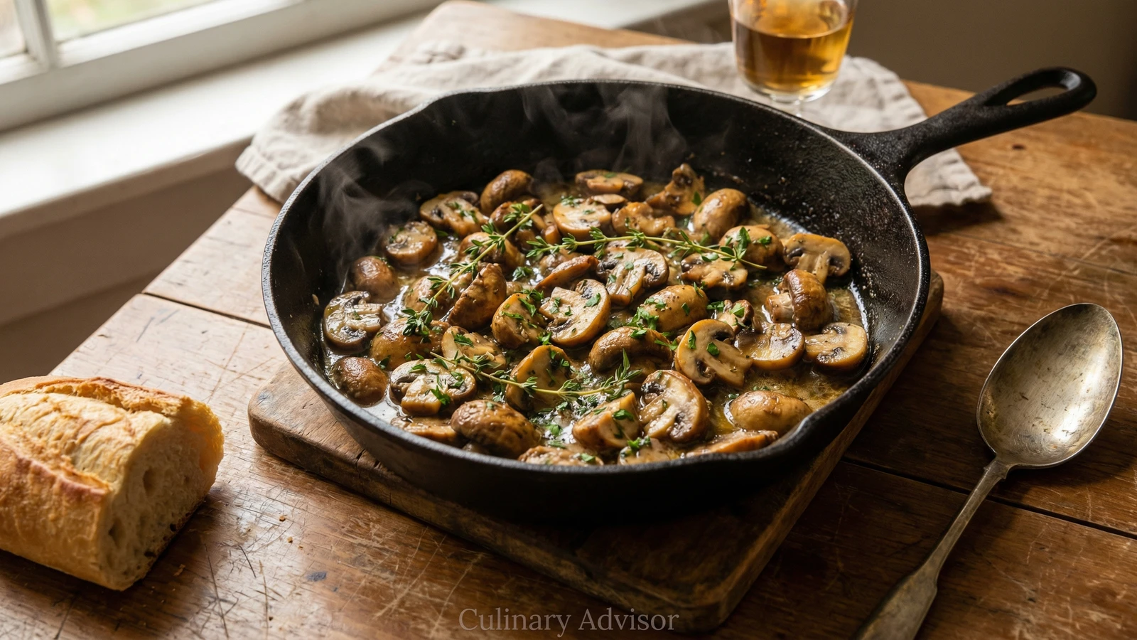 Creole Sautéed Mushrooms with Sherry