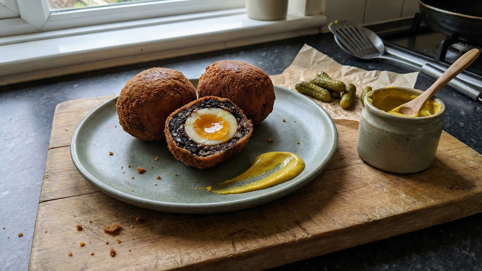 Black Pudding Scotch Eggs
