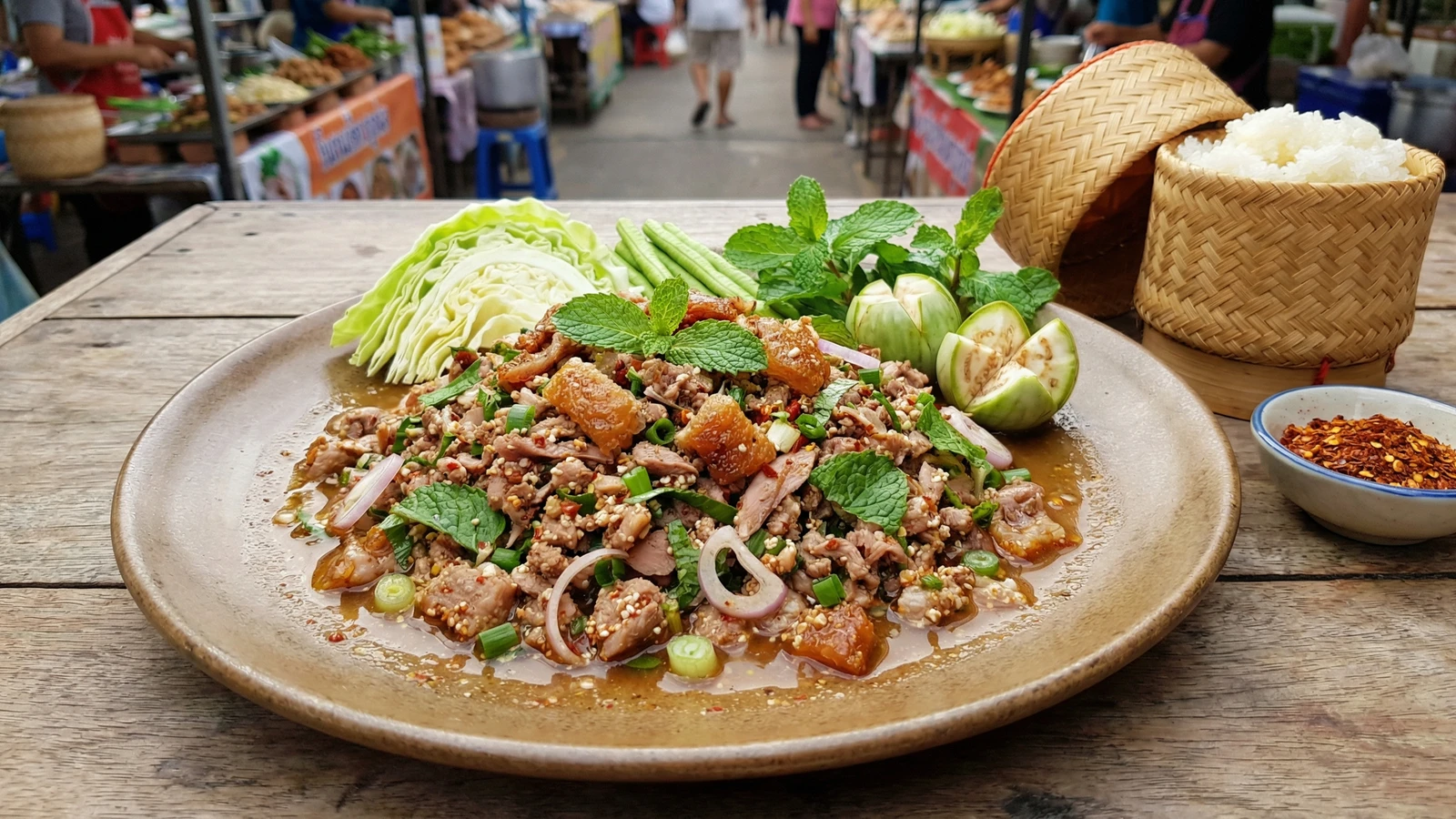 Isan Duck Larb (Larb Ped)