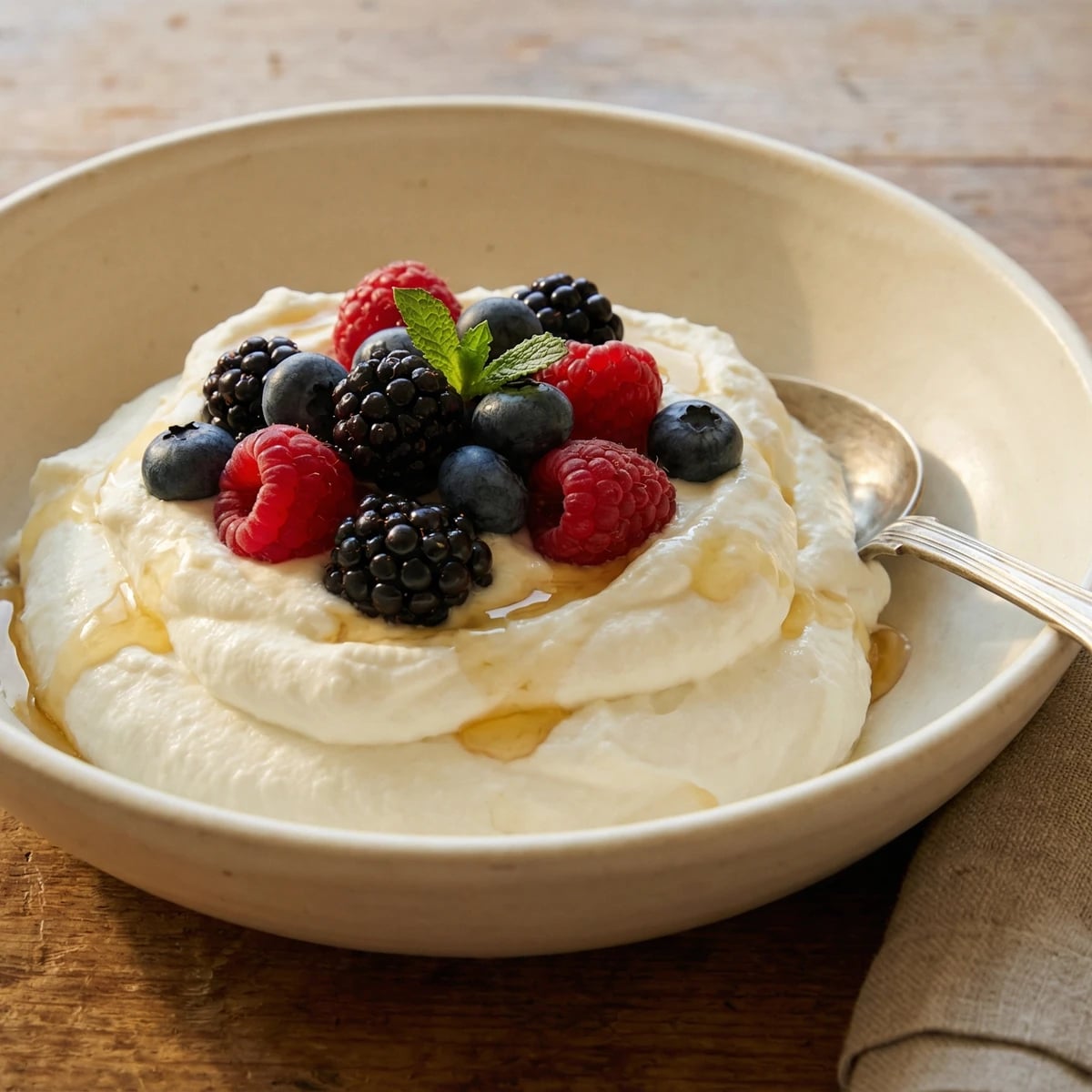 Fromage Blanc Mousse with Market Berries