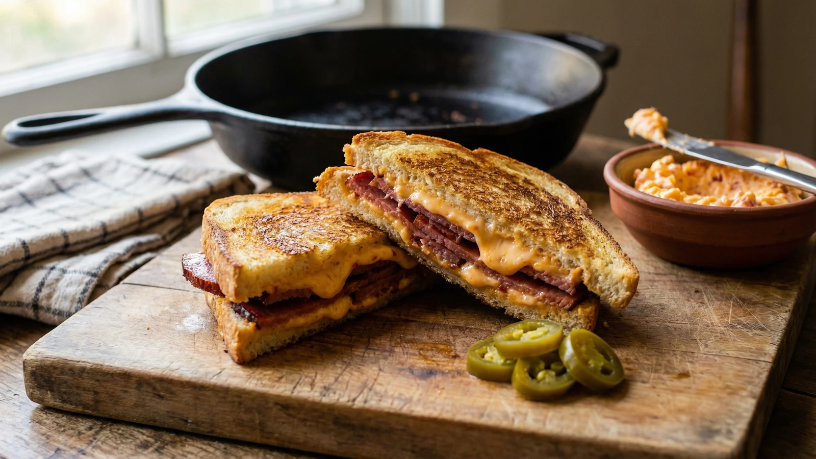 Tasso Ham and Pimento Cheese Sandwich