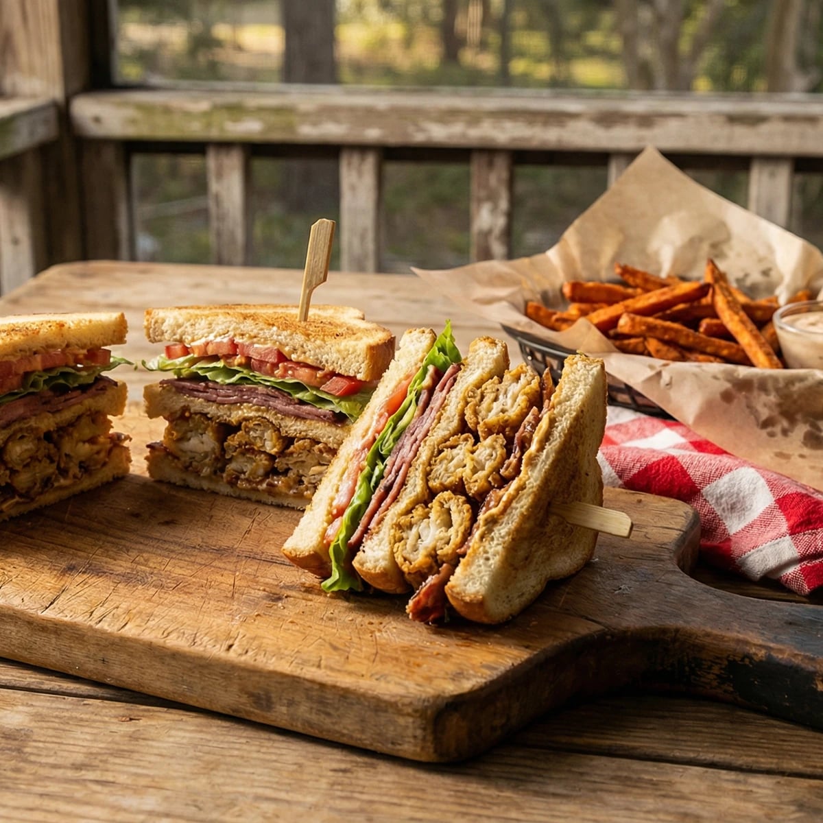 Louisiana Club Sandwich
