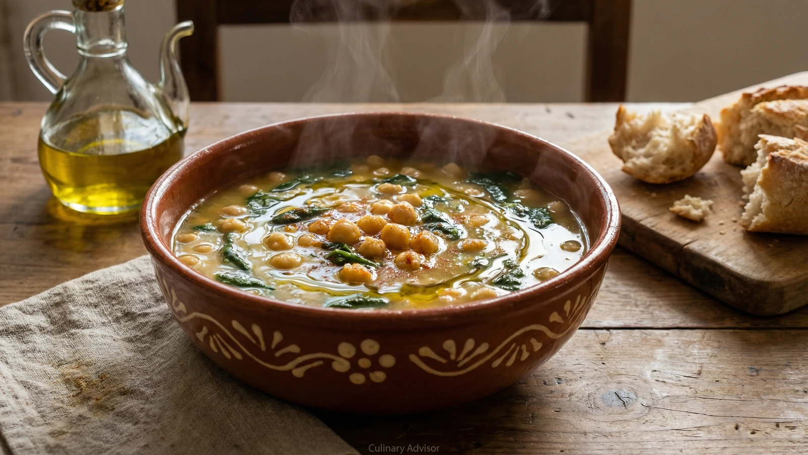 Sopa de Grão com Espinafres