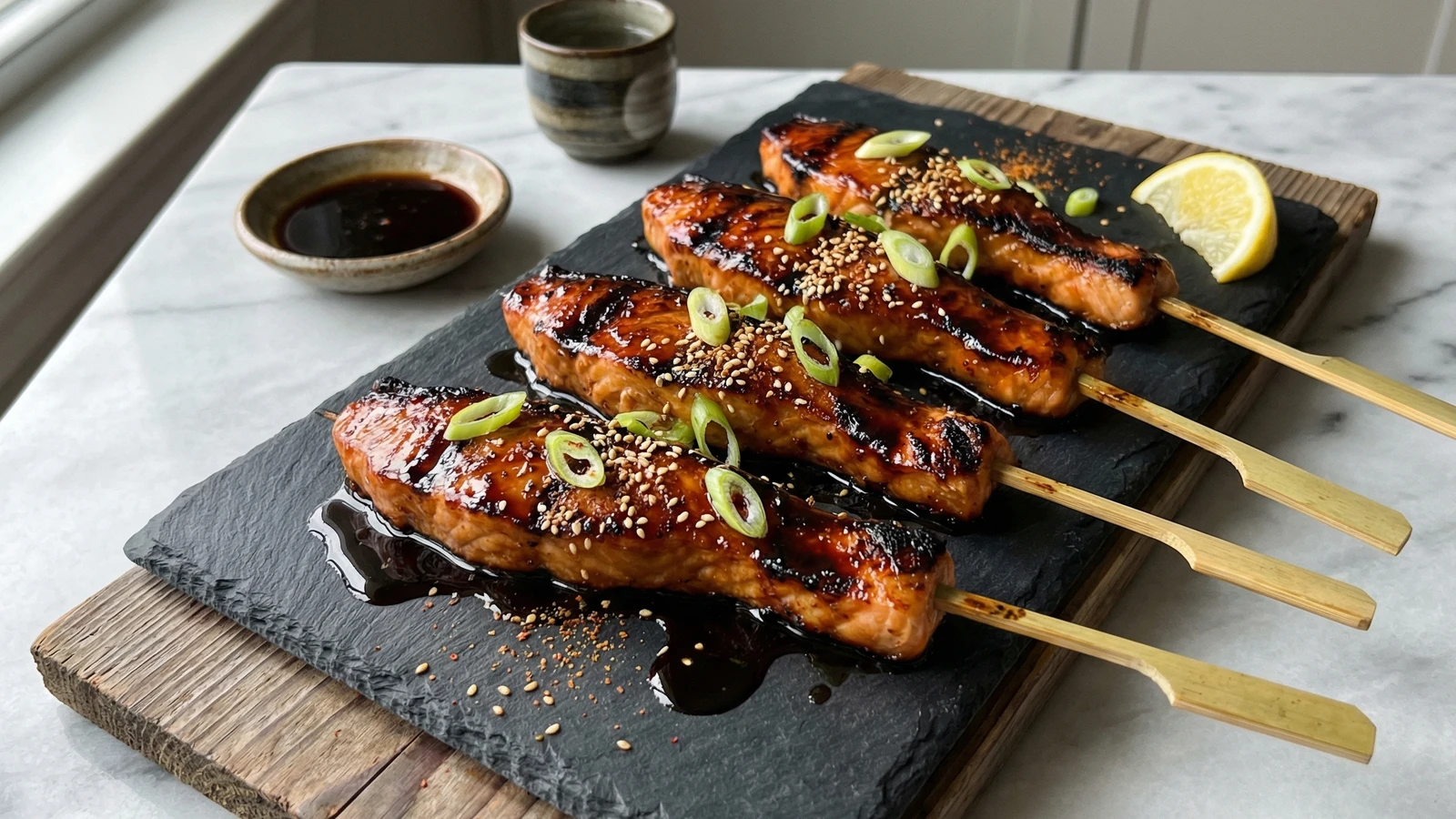Salmon Belly Skewers
