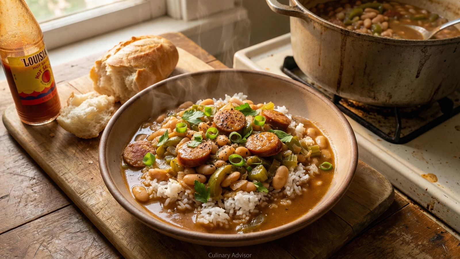 Smothered White Beans Cajun-Style