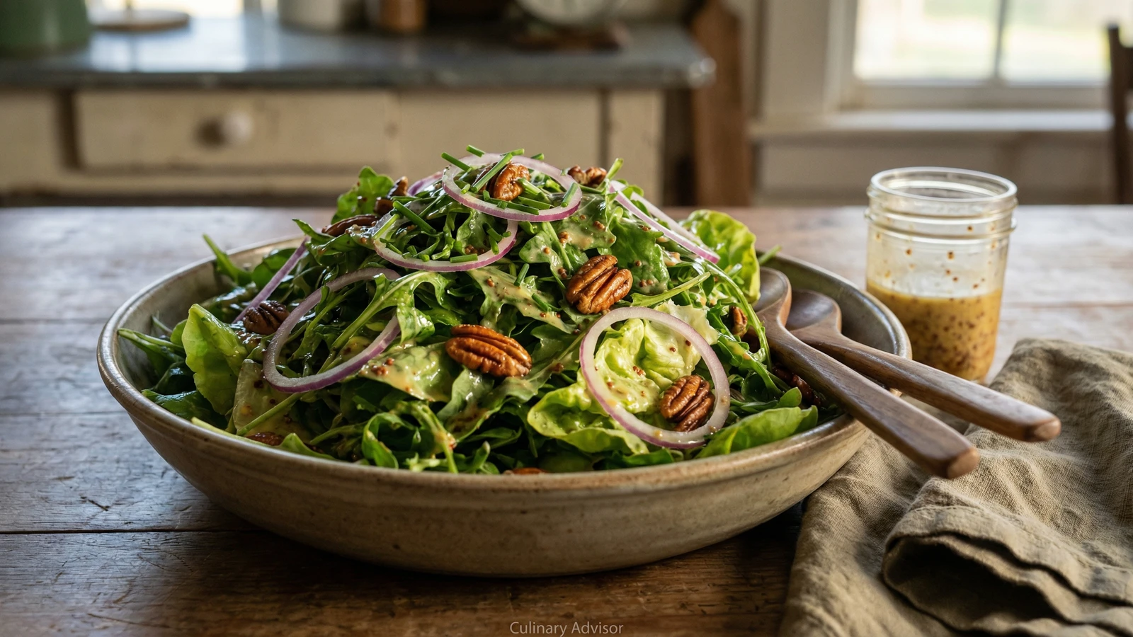 Mixed Greens with Creole Mustard Vinaigrette