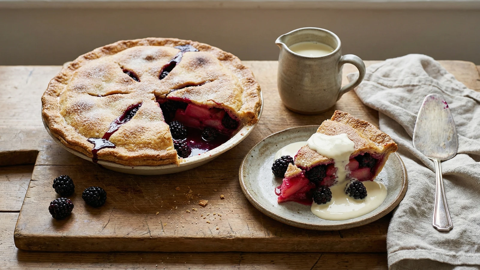 Blackberry and Apple Pie