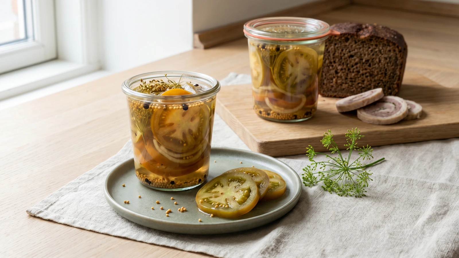 Syltede Grønne Tomater