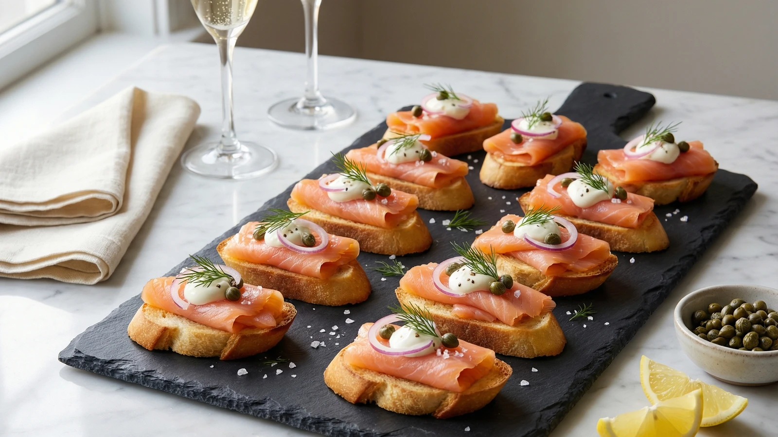 Smoked Salmon Canapés