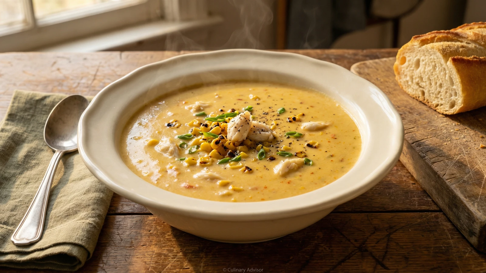 Corn and Crab Bisque