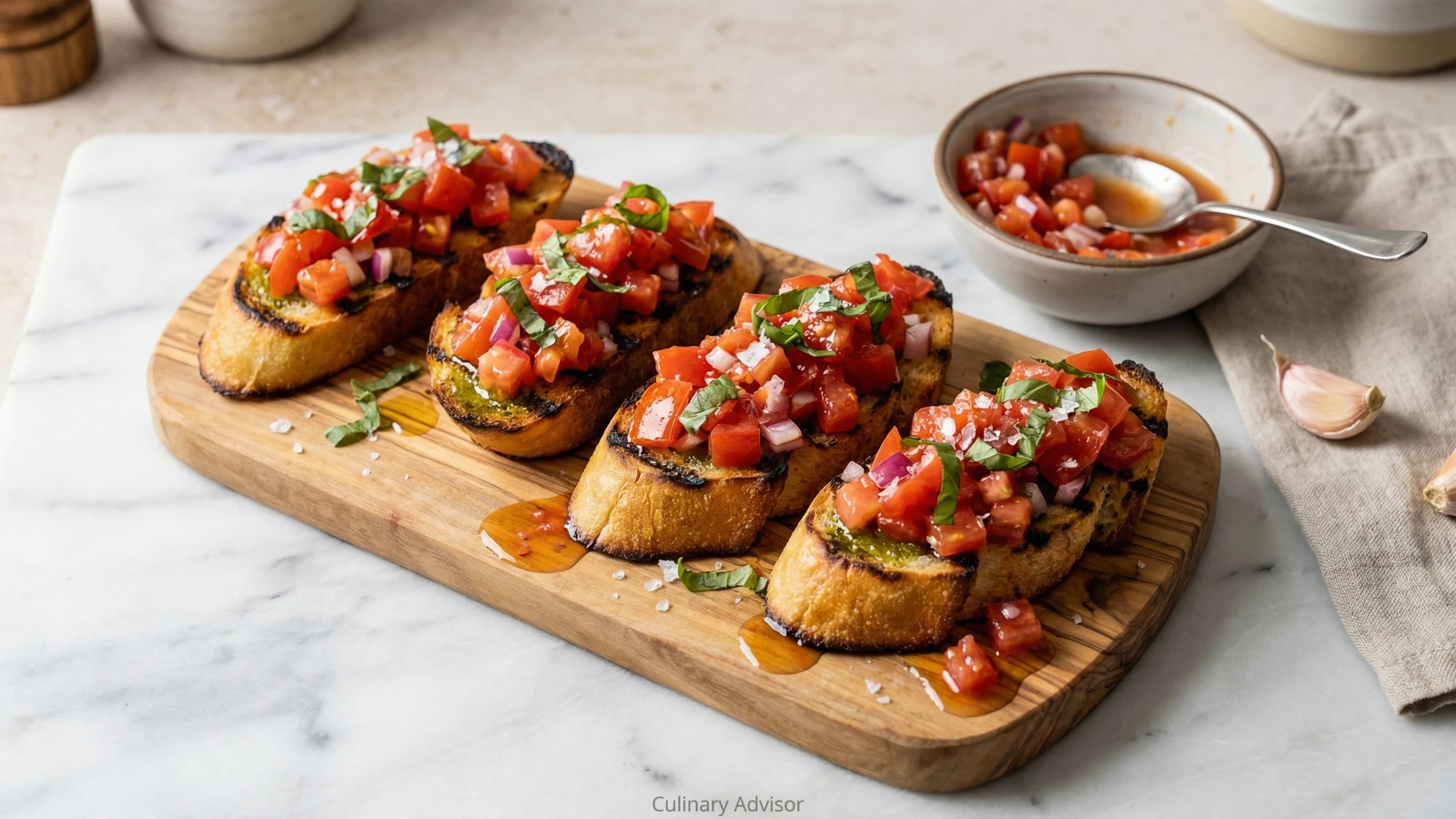 Classic Tomato Bruschetta with Fresh Basil