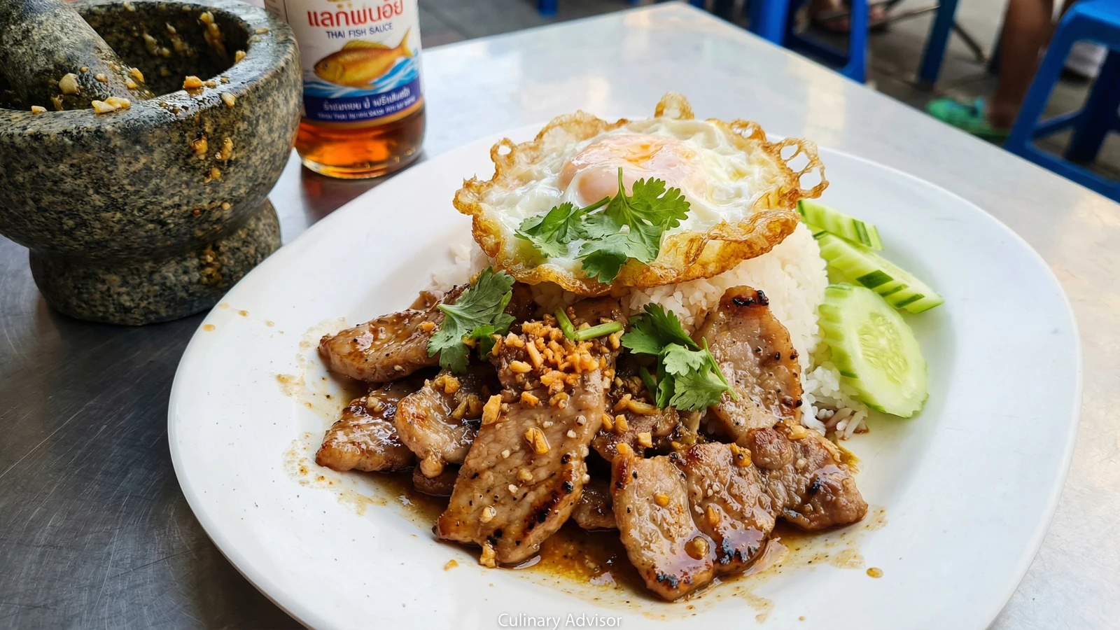 Garlic Pepper Pork Stir-Fry (Moo Pad Gra Tiem Prik Thai)