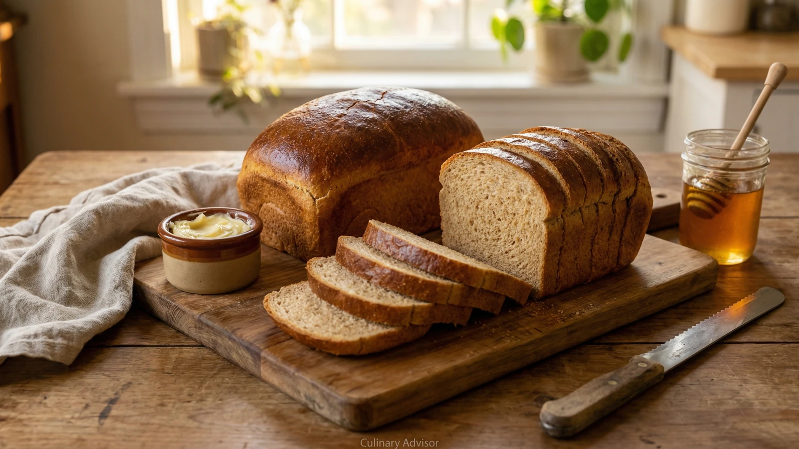 Honey Whole Wheat Sandwich Bread