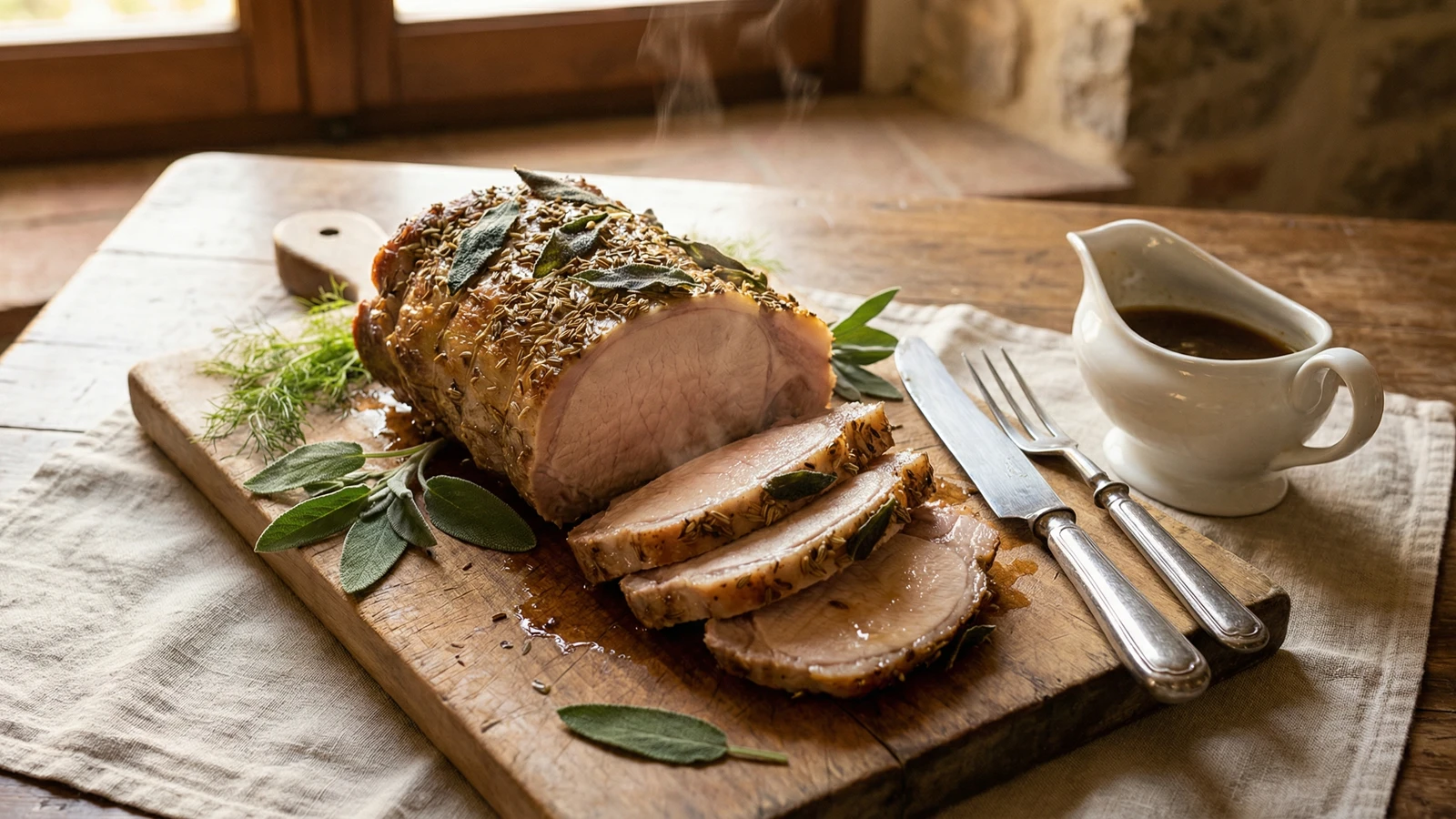 Arrosto di Maiale alle Erbe Aromatiche